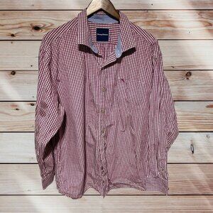 Tommy Bahama Gingham Shirt Purple Size XXL